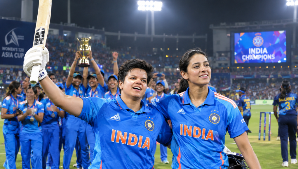 Shafali and Mandhana Lead India to Eighth Asia Cup Triumph