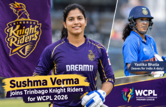 Sushma Verma Replaces Yastika Bhatia at Trinbago Knight Riders in WCPL 2026 Sushma Verma Replaces Yastika Bhatia at Trinbago Knight Riders in WCPL 2026