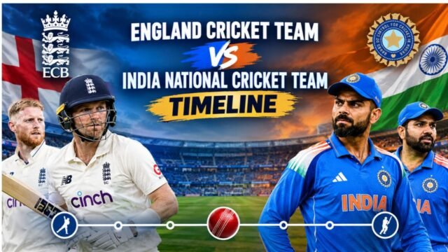 England Cricket Team vs India National Cricket Team Timeline
